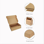 Shipping Boxes Corrugated Cardboard Mailer Boxes Literature Mailer for Packaging Small Business Craft Gifts Giving Products (Brown, 12x9x4)