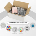 Golden State Art 9x6x4 Inches White Shipping Boxes 28 Pack, Corrugated Cardboard Box for Small Business Mailing Shipping and Storage