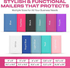 Hot Pink Large Poly Bubble Mailers 9.5x14.5 inch #4 | Self Seal Padded Envelopes Cushioned Bubble Mailer | Usable Size 9.5x13.5 | WaterProof | Lightweight mailing Shipping Bags | 200 Pack Bulk