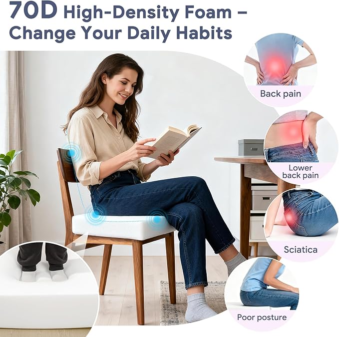 Upholstery Foam 72×24×1 Inch High Density Foam Strong Support Seat Foam for Couch Cushion Replacement Furniture Cushions Car Cushions DIY Projects (5PC)