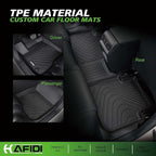 Floor Mats & Cargo Liner Custom for 2025 2026 Nissan Murano All Weather Protection TPE Automotive Floor Liners Fits Front& 2nd Row Set Accessories, Black