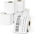 BETCKEY - Removable Film Label Replacement for DYMO 30857 (2-1/4" x 4"), Durable Waterproof Visitor Name Tag Badge Label, Compatible with DYMO 450, 4XL & Zebra Printers [6 Roll, 1500 Labels]