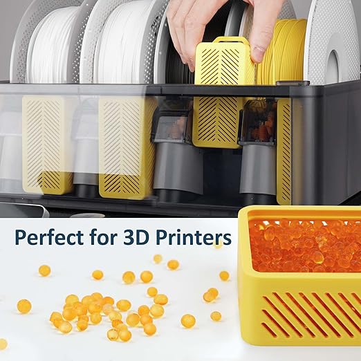wisedry [ 2 LBS ] Reusable Desiccant Beads Silica Gel Dessicant Beads Bulk for 3D Printer Filament, Gun Safe, 2-4 mm, Color Indicating, Rechargeable