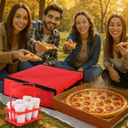 Bodaon Insulated Bag-Pizza Bags for Delivery & Plastic Portable Drink Carrier，20"x 20"x 6" Doordash Warmer/Hot Food BCarrier Box，Termicas/Warming/Heat Carrying out Insulation Large Bag, Keeping Cooler
