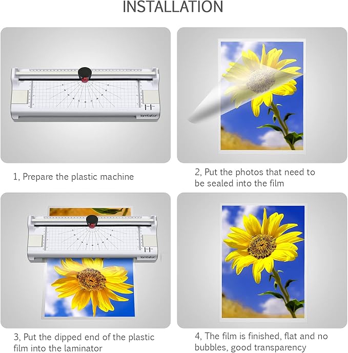 Thermal Laminating Pouches 9" x 11.5" Inches,Holds 8.5 x 11 Inch Sheets,3Mil 200Pack Laminate Films,Laminator Sheets,Letter Size Laminate Papers,Clear Lamination Sheets(75Mic-200sheets)