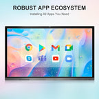 Interactive Whiteboard, 65'' 4K UHD Smart Whiteboard, Interactive Touch Screen Smartboard, Smart Board for Classroom and Business (Wall Mount Included)