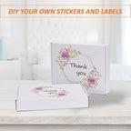 HORLIMER 13x10x2 Shipping Boxes Set of 30, White Corrugated Cardboard Mailer Box for Packing Small Business