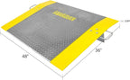 Guardian Aluminum Dock Plate with Carrying Handles for Pallet Jacks, Hand Carts, Material Handling, 36" x 48" 3,500 lb. Capacity