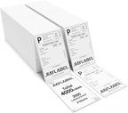 4x6 Thermal Shipping Label Paper for Direct Thermal Label Printer USPS UPS Address Mailing Stickers Big Packing Fanfold White 2000 Labels/Stack,2 Stacks, Total 4000PCS
