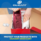 CILICAnt 10-gram Desiccant Pouches, 100 pcs Pack, Food Grade Moisture Absorbers Ideal for Packaging of Shoes, Jewelry, Leather, Clothes or Electronics, Cars - for Home or Commercial Use