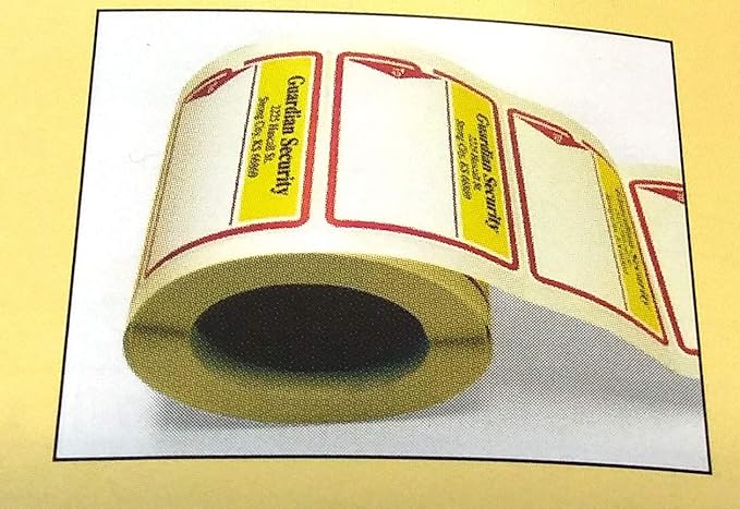 Custom Printed Shipping Labels with Your Logo, Image or Text Imprinted 1-Color Business Mailing Stickers, 4” x 3” Rolls (2000)