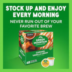 Green Mountain Coffee Roasters Caramel Vanilla Cream, Single-Serve Keurig K-Cup Pods, Flavored Light Roast Coffee Pods, 48 Count
