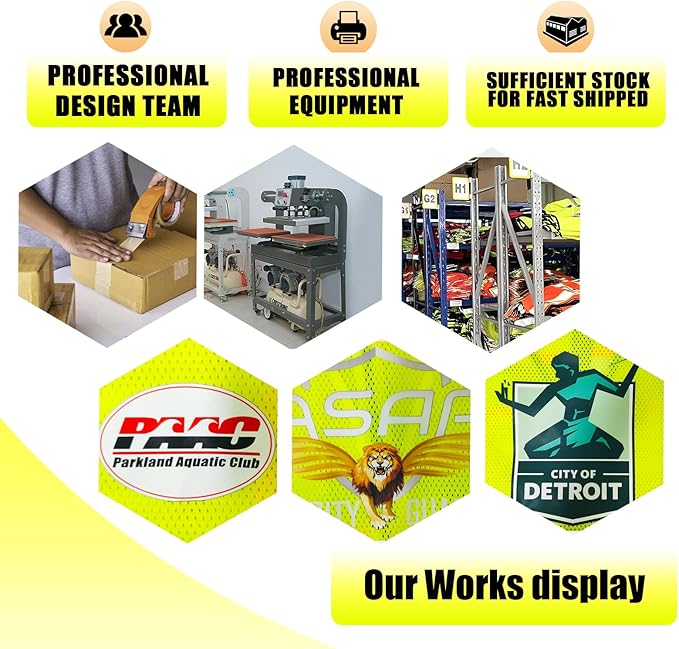 Custom Safety Vest with Logo Pockets High Visibility Reflective Vests Construction Security Workwear