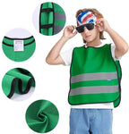 A-SAFETY Kids High Vis Reflective construction Safety vest customized LOGO
