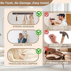 Double Sided Tape Heavy Duty, Nano Double Sided Adhesive Tape, Clear Mounting Tape Picture Hanging Adhesive Strips (2 Rolls, Total 20FT), Weatherproof for Indoor or Outdoor