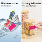 1x2 Inch Thermal Labels,500PCS Rectangle Stickers,Waterproof Removable Blank Stickers for Address,Jars,Freezer Containers & Pantry Organization,Fluorescent Pink