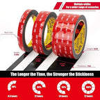 Double Sided Tape Heavy Duty, Waterproof Mounting Foam Tape, 16.5ft Length, 1.77in Width, High Temperature Resistant Adhesive Tape for Car, LED Strip Light, Office Decor, Made of 3M VHB Tape.