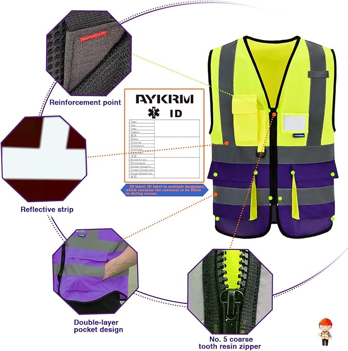 A-SAFETY high vis vest