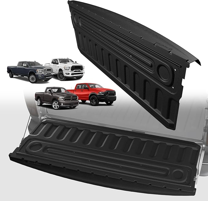 TripleAliners for Ram 1500 2009-2018 & Ram 2500/3500 2009-2026&Ram1500 Classic 2019-2024 Standard Tailgate Mat with Tailgate Cap Top Protector Full-Coverage Truck Bed Cover Liner Replacement