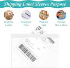 100 Pack 7.5" x 5.5" Clear Self-Adhesive Top Loading Packing List/Shipping Label Envelopes Pouches