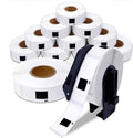 Aegis Adhesives - Compatible Label Replacement for Brother DK-1204 (0.66" X 2.1”) Multipurpose Return Address, Use with QL Printers - 12 Rolls + 1 Frame