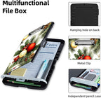 Clipboard with Storage Box & Pen Holder,Heavy Duty Clip Boards 8.5x11 for Nursing,High Capacity,School & Office Supplies,Christmas Ornaments Pinecones