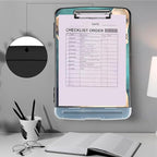 Clipboard with Storage,Heavy Duty Plastic Storage Clipboard with Low Profile Clip,Teacher Must Haves,Office Supplies,French Bulldog