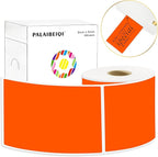 3x5 Inch Thermal Label Stickers,300Pcs Waterproof Rectangle Labels for Storage Bins,Moving Boxes,Address & Inventory Organization,Small Business Labeling,Fluorescent Orange