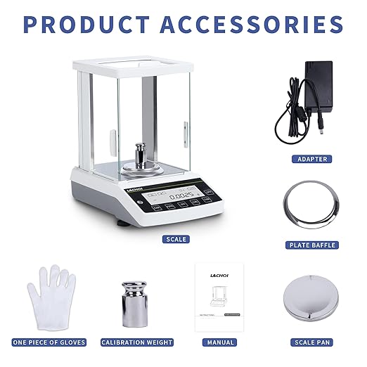 Analytical Balance 0.0001g*120g Laboratory Scale 0.1mg Accuracy High Precision Lab Scale Jewelry Scale Digital Scale 0.0001g (0.1mg*120g with Calibration Weight)