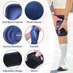 APEXUP Ice Pack for Knee Pain Relief, Large Reusable Wrap After Surgery, Flexible Gel Cold Pack for Injuries, Pain Relief for Back, Shoulder, Elbow, Ankle and Leg (Navy Blue, L, 2PK)
