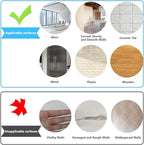 Magnetic Dry Erase Whiteboard Paper with Adhesive, 38" x 19" White Board Film for Wall, Easy to Write and Clean Dry Erase Board for Office, Classroom, Home, Include Marker, Magnetic Eraser and Magnets
