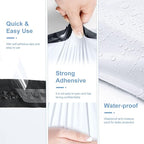 Metronic 300 Pcs Poly Mailers 12x15.5, Medium Size Shipping Bags for Small Business Supplies,White Poly Mailer Bags for Clothing Packing Supplies, Strong Adhensive Shipping Mailing Envelopes Self Seal