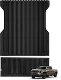 TripleAliners for Tacoma 2024 2025 | Truck Bed Mat & Tailgate Mat | All Weather Liners Compatible with 2024+ Toyota Tacoma Accessories Cargo Liner Protection (Fit 5FT Truck Bed), 2PCS