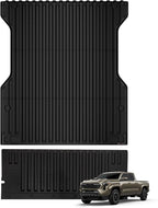 TripleAliners for Tacoma 2024 2025 | Truck Bed Mat & Tailgate Mat | All Weather Liners Compatible with 2024+ Toyota Tacoma Accessories Cargo Liner Protection (Fit 5FT Truck Bed), 2PCS