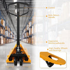 APOLLOLIFT Pallet Jack, 5500-Lbs Capacity Pallet Truck Standard Duty Manual Pallet Trucks Pallet Jack 48" Lx27 W Fork Size for Warehouse, Factory