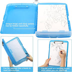 SFLHHDM Clipboards with Pen Holder, Legal Size Nursing Clipboard with Storage, Plastic Clip Board for Writing, Lightweight Cute Clipboard Storage with Low Profile Clip for Work, Office