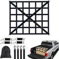 Cargo Net for Pickup Truck Bed, Heavy Duty 1100 lbs Capacity, Adjustable Cam Buckles & S-Hooks, Thick Herringbone Nylon, with Drawstring Storage Bag for Trailers and Trucks (50in*43in)