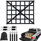 Cargo Net for Pickup Truck Bed, Heavy Duty 1100 lbs Capacity, Adjustable Cam Buckles & S-Hooks, Thick Herringbone Nylon, with Drawstring Storage Bag for Trailers and Trucks (50in*43in)