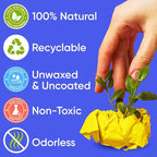 12" x 1200" (100 ft) Yellow Kraft Paper Roll - Value Pack of 2, 45 lbs Thickness, Made in USA - Odorless, Non-Toxic, Safe for Kids - School, Bulletin Board Paper