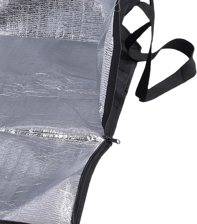 Yosoo Health Gear Insulated Pizza Delivery Bag 20x20x14 Inches Cooler Warmer Food Carrier Reusable Thermal Pizza Transport Bag with 600D Oxford Fabric Aluminum Foil Lining for Grocery Shopping