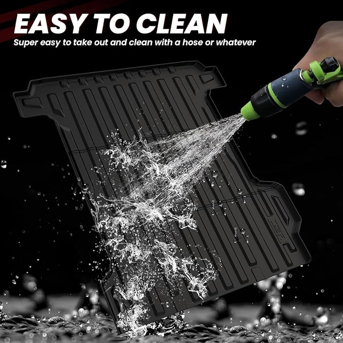 LASFIT Truck Bed Mat for Chevrolet Chevy Silverado EV WT 2024-2026 5.9FT Only (Not Fit RST/LT/2026 Trail Boss) Bed Liner Custom Fit, All Weather Protection TPE Pickup Car Bed Cargo Trunk Liner