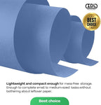 IDL Packaging 36" x 1200" (100 feet) Blue Kraft Paper Roll - USA-Made Quality Craft Paper for Gift Wrapping, Kids' Arts & Crafts, School Projects - 100% Recycled Natural Material 50lb Thickness
