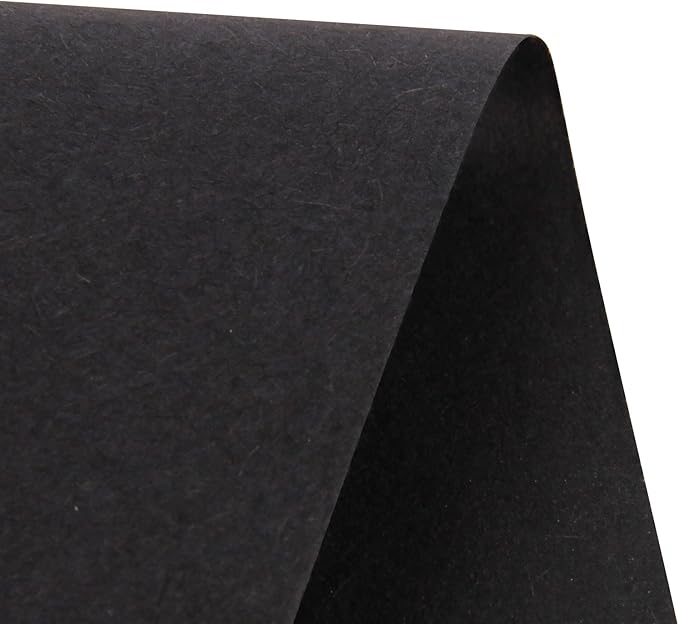 RUSPEPA Black Kraft Paper Roll - 24 inches x 100 feet - Recyclable Paper Perfect for for Crafts, Art, Wrapping, Packing, Postal, Shipping, Dunnage & Parcel