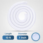 Nilight Cable Sleeve, 10ft-1inch Cord Management Sleeves, Braided Sleeving, Split Self Wrapping Wire Loom for Computer Electrical Automotive Harness Protector Organizer, White