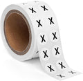 1000pcs Letter X Stickers, 0.5" Letter Sticker Dot Labels for Organization, Inventory, 1000/roll