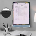 Clipboard with Storage,Heavy Duty Plastic Storage Clipboard with Low Profile Clip,Teacher Must Haves,Office Supplies,Dragonfly Sunflower