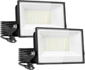 Onforu 40W Flood Lights Outdoor,4000lm Bright LED Plug in Work Light,6500K Daylight White LED Flood Lighting,IP66 Waterproof Security Yard Lights for Courtyard Garden 2Pack