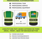 BeautyWill Custom Logo 10/20 Pack Safety Vest Class2 High Visibility Vest with Pockets Breathable Construction Vest Bulk