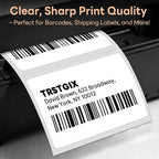 3" x 2" Direct Thermal Labels, Strong Adhesive Barcode & Return Address Stickers Compatible with Zebra, Rollo, Munbyn & Most Desktop Thermal Printers (12 Rolls / 8,400 Labels), TRSTGIX