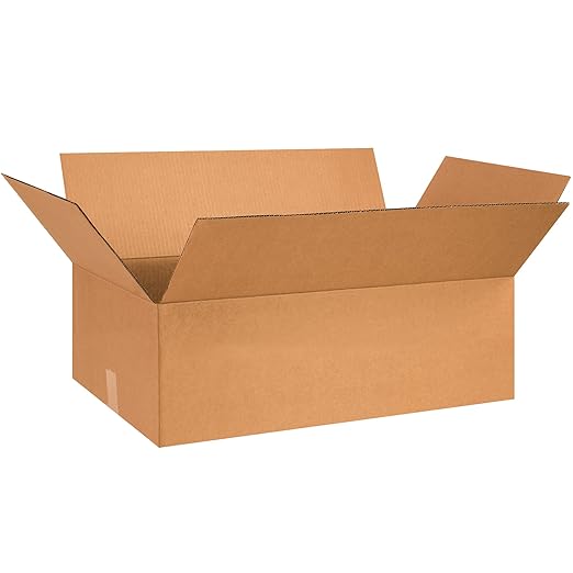 TAPE LOGIC 28x18x8 Flat Corrugated Boxes, Flat, 28L x 18W x 8H, Pack of 15 | Shipping, Packaging, Moving, Storage Box for Home or Business, Strong Wholesale Bulk Boxes
